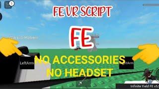 ROBLOX FE VR SCRIPT NO ACCESSORIES and NO HEADSET using FLUXUS EXECUTOR played at Fencing game