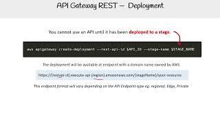 API Gateway REST Deployment - AWS Course