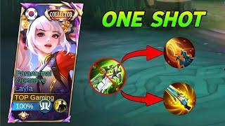 INSANE ONE SHOT DAMAGE BUILD & EMBLEM!! Build Top Global Layla 2024 Gmaeplay!!! - Mlbb