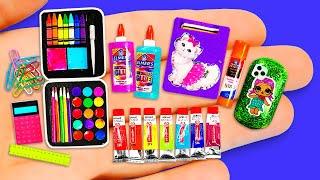 DIY Barbie miniature School Supplies ~ MEGA collection!