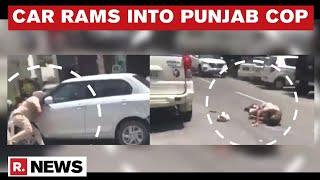 Punjab: Car Evading Security Check Runs Over Police Personnel In Patiala | Cop Hospitalised