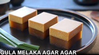 Gula Melaka Agar Agar | Refreshing Palm Sugar Coconut Milk Jelly Dessert