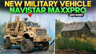 New Military Vehicle MRAP Navistar MaxxPro in SnowRunner with Unique Add-ons You Need to Try