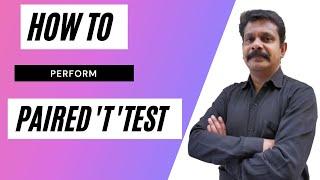 How to perform paired t test | Student's t test | parametric tests
