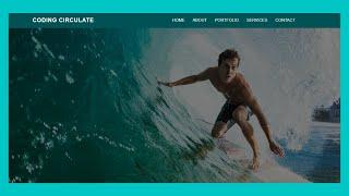 How to Create Sticky Navbar with Smooth Scroll using HTML & CSS  || Pure CSS Sticky Navbar