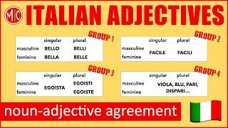 Italian Adjectives - The Ultimate Guide to Noun-Adjective Agreement | Learn Italian Grammar