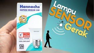 Aplikasi Pemakaian Lampu Bohlam Sensor Gerak Hannochs di Rumah.