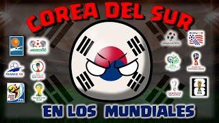 HISTORIA de COREA DEL SUR  en los MUNDIALES  1930-2022 COUNTRYBALL