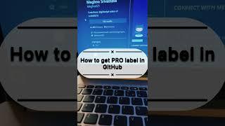 How to get **PRO** badge on GitHub(2022)|| free || GitHub Student Developer Pack