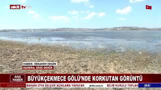 BÜYÜKÇEKMECE GÖLÜ’NDE KORKUTAN GÖRÜNTÜ