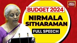 Nirmala Sitharaman Full Speech | Union Budget 2024 LIVE | Parliament Budget Session 2024 LIVE