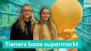 Twee tieners durven het aan: ze openen een supermarkt