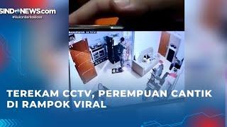 Terekam CCTV, Perempuan cantik di rampok Viral