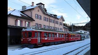 RhB Historic, Mit dem Fliegenden Rhätier ABe 4/4 501 ins neue Jahr, plus Plandienst, 04. 01. 2025