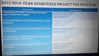 2016 Mtech/BE(CSE & ISE) IEEE Paper Projects