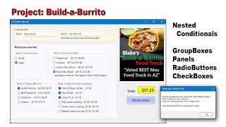 OOP Programming (VB) - 06J Build-a-Burrito project