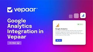 Google Analytics Integration in Vepaar [Web]