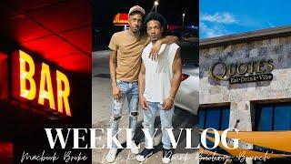 Weekly Vlog| MacBook Broke + New Rugs + Drunk Bowling + Brunch + Going Bald & More| Dustin & Rhobert