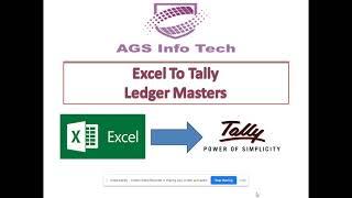 Excel To Tally import Ledger masters In Tally ERP 9