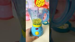 Satisfying miniature kitchen, blender mix only yellow candy| ASMR video #blender #shorts