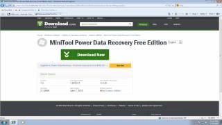 Download MiniTool Power Data Recovery to Recover RAW File System Disk