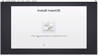[Solved] There is not enough free space on OS X base Sytem to Install