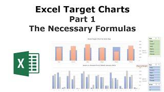 Excel Target Charts Part 1 - How To Create Awesome Excel Target Charts With Sales Data