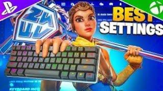 NEW Best Keyboard *SETTINGS* + Sensitivity In Fortnite Chapter 6 Season 2