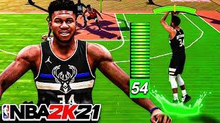The POWER of a 54 3 POINT RATING on NBA 2K21 CURRENT GEN...