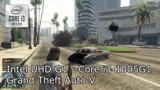 Intel UHD Graphics G1 - Grand Theft Auto V - Ice Lake - Core i3-1005G1