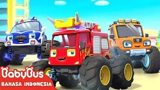 Jangan Khawatir, Truk Pemadam Kebakarannya Datang! | Lagu Kendaraan Anak | BabyBus Bahasa Indonesia