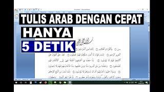 Cara Cepat Menulis Arab atau Al Qur'an di Microsoft Word