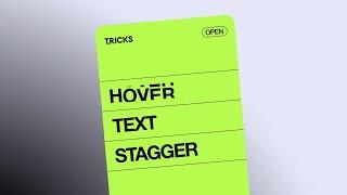  LIVE - Hover Letter Stagger in Webflow