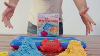 Intelliskills 3-in-1 Magic Kinetic Sand with Multiple Mould Shapes & Toys