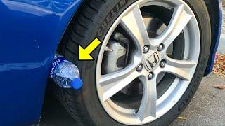 Always Place a Water Bottle in Your Car's Tire When Traveling, Here's Why