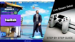 How to Stream on Twitch with PS4 and Full Game Mic Audio - NO CAPTURE CARD, Complete Setup Guide