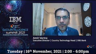 #Join Amit Varma, ED, Country Technology Head, DBS Bank at CXO Data Intelligence Summit