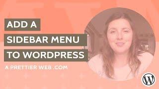 Add Sidebar Menu to WordPress