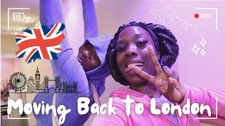 VLOG: I moved back to London!! Ivoriandoll came to get me 