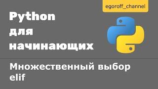 17 Множественный выбор elif Python