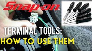 Snap On Terminal Tool : How To Unpin Electrical Connectors and Messed Up Wiring Jobs