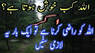 Allah bande se kab Khush hota ha| Allah ki Raza| when will Allah happy | the jannah way