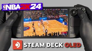 NBA 2K24 | Steam Deck Oled Gameplay | Steam OS