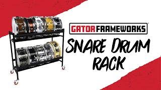 Wheeled Snare Drum Rack for 10 Drums | Gator Frameworks 