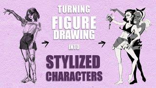 How to MERGE figure drawing skills into STYLIZED CHARACTER ART  RefWed EP 01