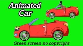 animated car  | green screen no copyright video | car animation #greensceen #caranimation #cartoon