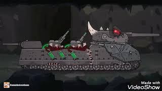 ОН МОНСТР - клип Мультики про танки (HomeAnimations КВ-44М) tank kb44m demons