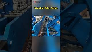 Welded Wire Mesh Production Process电焊网生产过程 #homedecorative #machine #metalmesh #building #factory