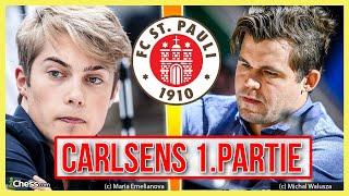 Magnus Carlsens erste Partie für den FC St. Pauli!