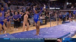 UCLA’s Jordan Chiles earns perfect 10 on bars with phenomenal routine vs. No. 21 Stanford